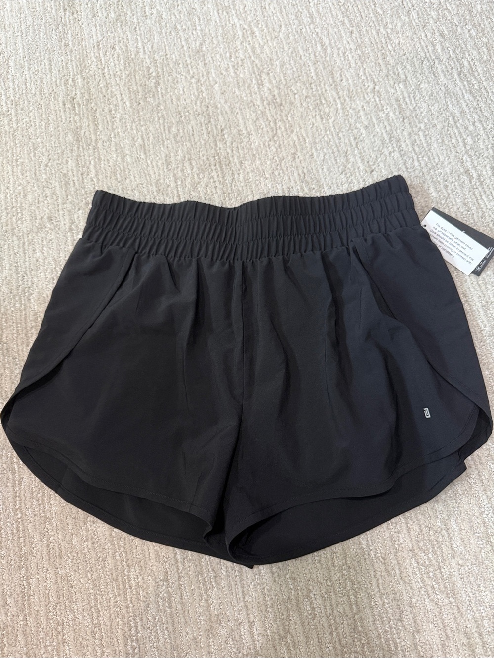 Ideology Black Women’s Athletic Shorts with Elastic Waist NWT M